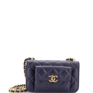 Chanel Pocket Twins Clutch With Chain #241975C28B